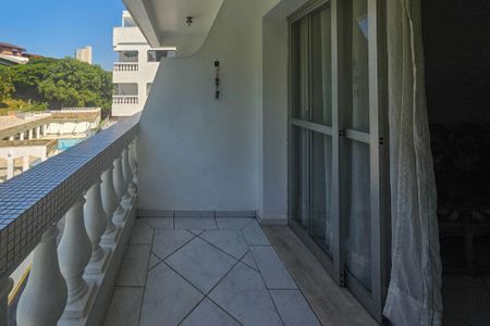 Varanda da Sala de apartamento para alugar com 3 quartos, 96m² em Jardim Tres Marias, Guarujá