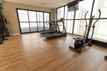 Studio para alugar com 26m², 1 quarto e sem vaga Studio para alugar com 26m², 1 quarto e sem vagaÁrea comum - Academia