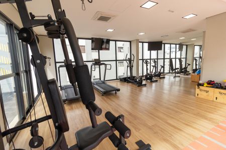 Studio para alugar com 26m², 1 quarto e sem vaga Studio para alugar com 26m², 1 quarto e sem vagaÁrea comum - Academia