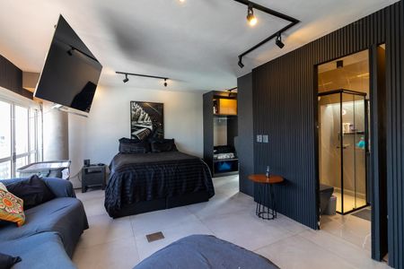 Sala e QuartoSala e Quarto de apartamento para alugar com 1 quarto, 110m² em Jardim das Laranjeiras, São Paulo