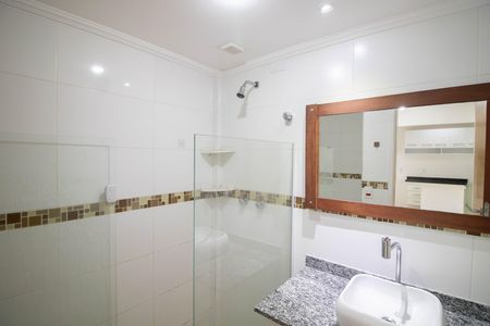 Banheiro social de apartamento para alugar com 1 quarto, 35m² em Jardim Paraíso, São Paulo