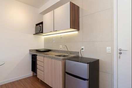 Cozinha de apartamento à venda com 1 quarto, 26m² em Bela Vista, São Paulo