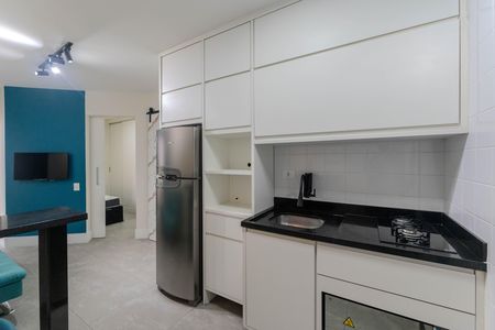 Cozinha de apartamento à venda com 1 quarto, 30m² em Bela Vista, São Paulo