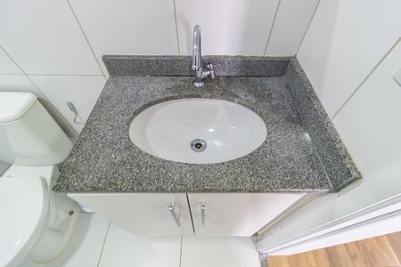 Apartamento para alugar com 33m², 1 quarto e sem vaga Apartamento para alugar com 33m², 1 quarto e sem vagaDetalhe - Banheiro