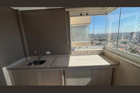 Varanda da Sala de apartamento à venda com 2 quartos, 52m² em Vila Humaitá, Santo André