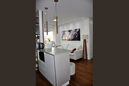 Apartamento à venda com 65m², 2 quartos e 2 vagasDetalhe - Cozinha Americana