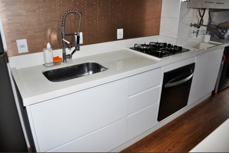 Apartamento à venda com 65m², 2 quartos e 2 vagasDetalhe - Cozinha Americana