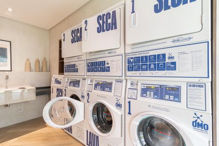 Studio para alugar com 40m², 2 quartos e sem vaga Studio para alugar com 40m², 2 quartos e sem vagaÁrea comum - Lavanderia