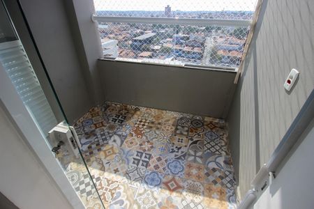 Varanda da sala de apartamento para alugar com 2 quartos, 47m² em Vila Carvalho, Sorocaba