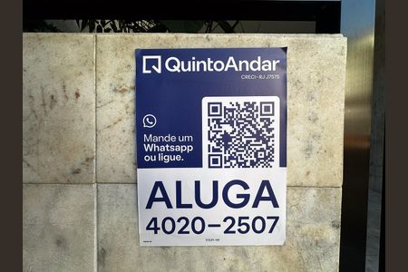 Placa de apartamento para alugar com 1 quarto, 28m² em Centro, Rio de Janeiro