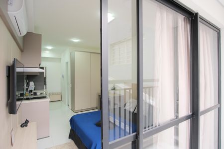 Studio para alugar com 26m², 1 quarto e sem vagaVaranda