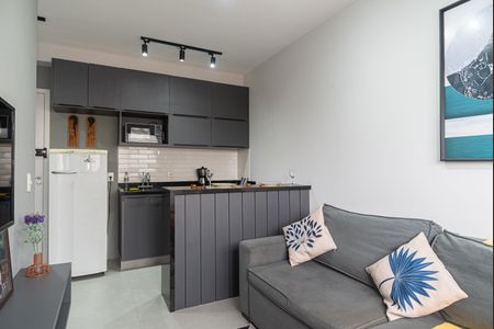 Sala de apartamento para alugar com 1 quarto, 27m² em Bela Vista, São Paulo