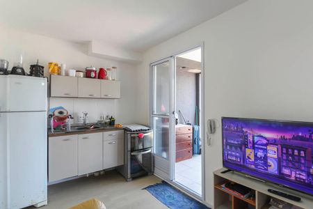 Sala/Cozinha de apartamento para alugar com 1 quarto, 32m² em Vila Santa Clara, São Paulo