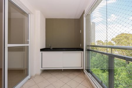 Varanda da Sala de apartamento à venda com 2 quartos, 69m² em Vila Andrade, São Paulo