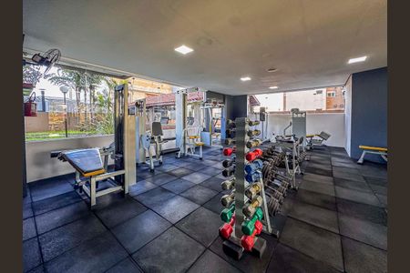 Área comum - Academia de apartamento para alugar com 2 quartos, 62m² em Silveira, Santo André