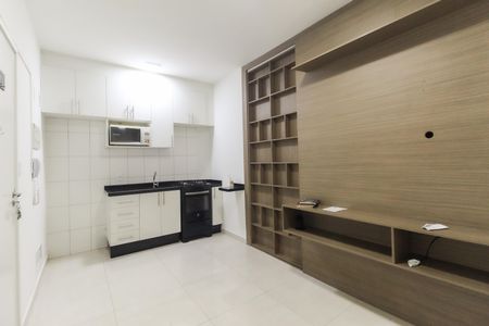 Sala - Cozinha de apartamento para alugar com 1 quarto, 30m² em Vila Campanela, São Paulo