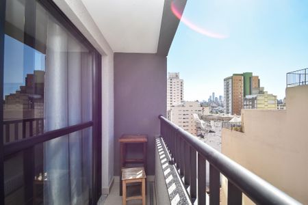 Studio para alugar com 25m², 1 quarto e sem vaga Studio para alugar com 25m², 1 quarto e sem vagaVaranda