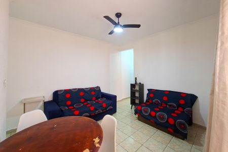 Sala de apartamento para alugar com 2 quartos, 73m² em Caiçara, Praia Grande
