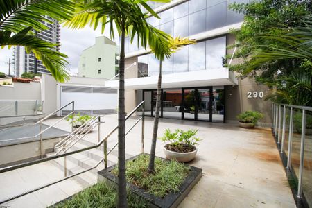 Apartamento para alugar com 33m², 1 quarto e 1 vagaFachada e portaria