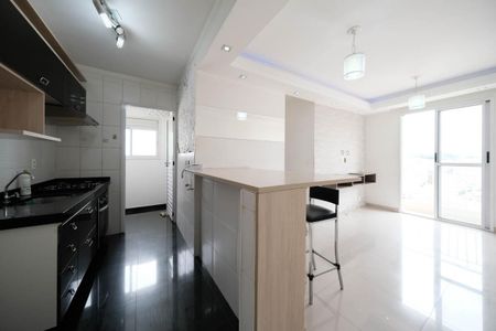 Sala/Cozinha de apartamento à venda com 2 quartos, 47m² em Jardim Cotinha, São Paulo