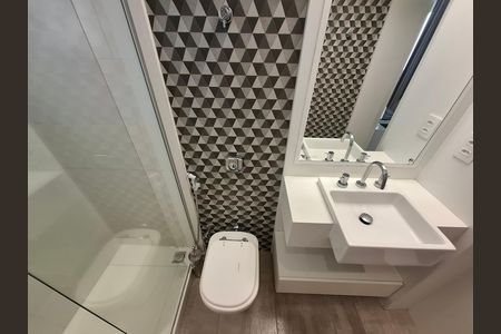 Apartamento para alugar com 62m², 1 quarto e sem vaga Apartamento para alugar com 62m², 1 quarto e sem vagaBanheiro da suíte