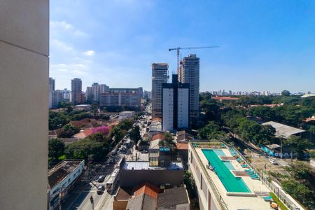 Sala - Vista de apartamento à venda com 1 quarto, 43m² em Santo Amaro, São Paulo