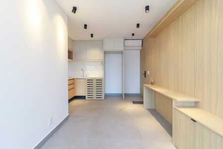 Sala de apartamento à venda com 1 quarto, 43m² em Santo Amaro, São Paulo