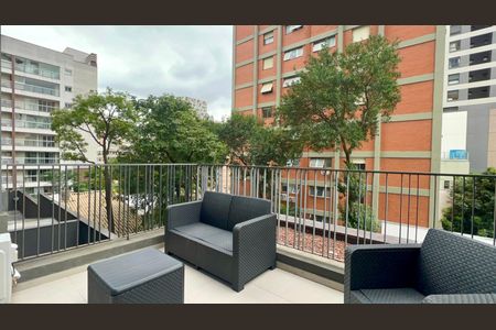 Studio à venda com 60m², 1 quarto e 1 vagaVaranda