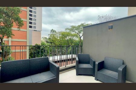 Studio à venda com 60m², 1 quarto e 1 vagaVaranda