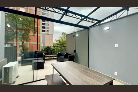 Studio à venda com 60m², 1 quarto e 1 vagaVaranda