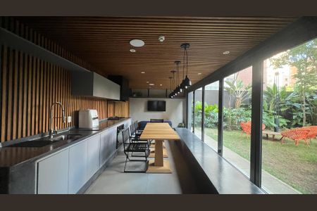 Studio à venda com 60m², 1 quarto e 1 vagaÁrea gourmet