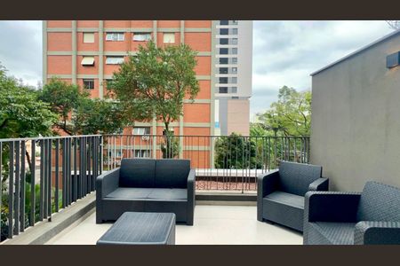 Studio à venda com 60m², 1 quarto e 1 vagaVaranda