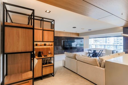 Sala de apartamento à venda com 2 quartos, 86m² em Jardim das Acácias, São Paulo