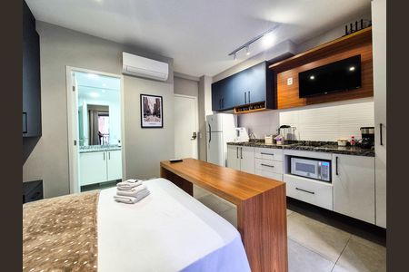 Studio para alugar com 25m², 1 quarto e sem vaga Studio para alugar com 25m², 1 quarto e sem vagaCozinha