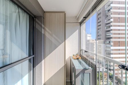 Studio à venda com 26m², 1 quarto e sem vagaVaranda