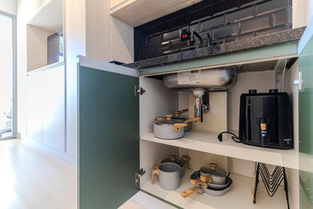 Studio à venda com 26m², 1 quarto e sem vagaCozinha