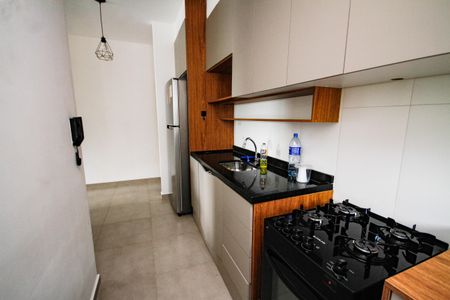 Cozinha de apartamento para alugar com 2 quartos, 78m² em Canto do Forte, Praia Grande