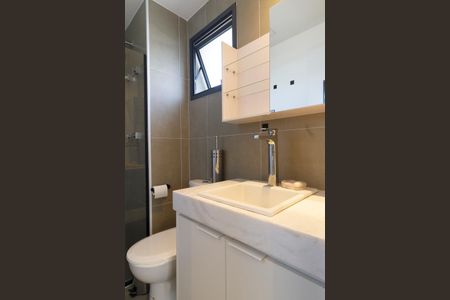 Studio para alugar com 25m², 0 quarto e sem vaga Studio para alugar com 25m², 0 quarto e sem vagaBanheiro