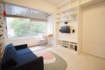 Sala de apartamento à venda com 1 quarto, 80m² em Jardim Paulista, São Paulo