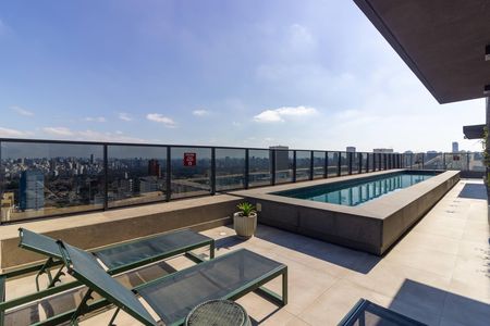 Área comum - Piscina de kitnet/studio para alugar com 1 quarto, 20m² em Jardim Paulista, São Paulo