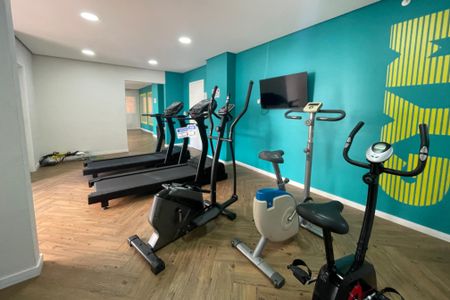 Apartamento para alugar com 42m², 1 quarto e 1 vaga Apartamento para alugar com 42m², 1 quarto e 1 vagaÁrea comum - Academia