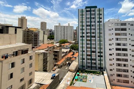 Varanda - Vista de apartamento para alugar com 1 quarto, 36m² em Bela Vista, São Paulo