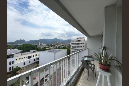 Varanda da Sala de apartamento à venda com 3 quartos, 116m² em Taquara, Rio de Janeiro