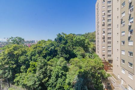 Vista Sala de apartamento à venda com 3 quartos, 75m² em Jardim Carvalho, Porto Alegre