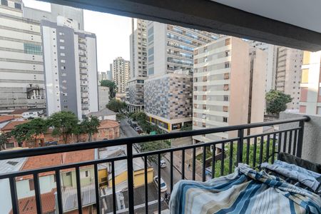 Varanda do Studio de kitnet/studio para alugar com 1 quarto, 24m² em Bela Vista, São Paulo