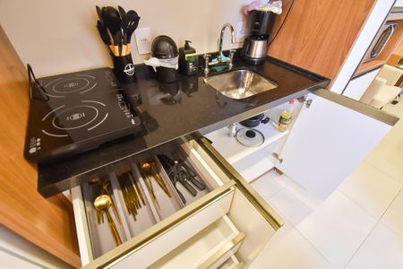 Studio para alugar com 25m², 1 quarto e sem vaga Studio para alugar com 25m², 1 quarto e sem vagaCozinha