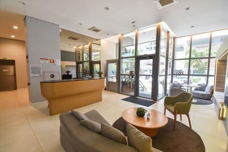 Studio para alugar com 25m², 1 quarto e sem vaga Studio para alugar com 25m², 1 quarto e sem vagaHall social