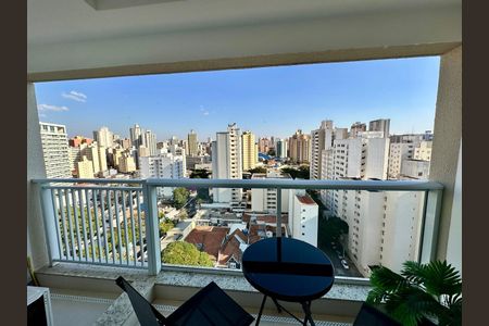 Vista da Sacada de kitnet/studio à venda com 1 quarto, 44m² em Vila Itapura, Campinas