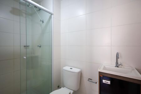 Banheiro da Suíte de apartamento para alugar com 1 quarto, 30m² em Jardim Cidalia, São Paulo