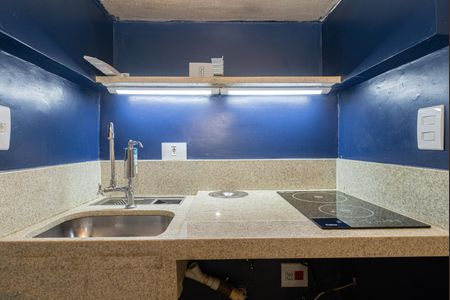 Studio à venda com 40m², 1 quarto e sem vagaCozinha
